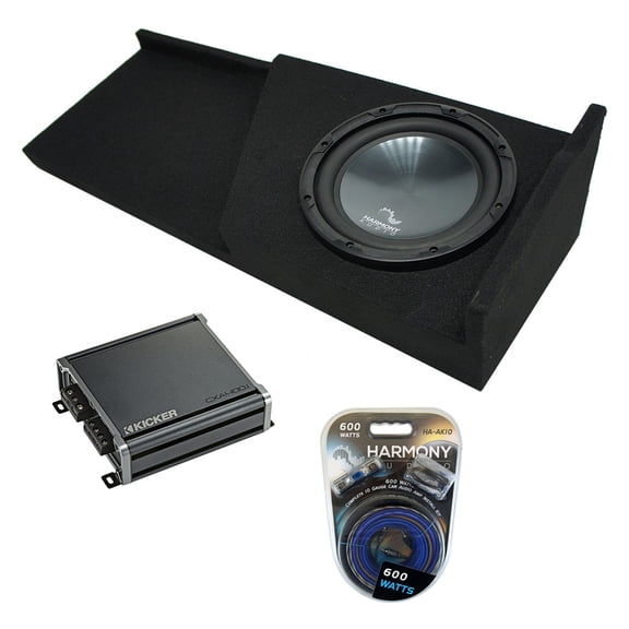 2007-2013 GMC Sierra Extended Cab Truck Harmony R124 Single 12 Sub Box & CXA4001