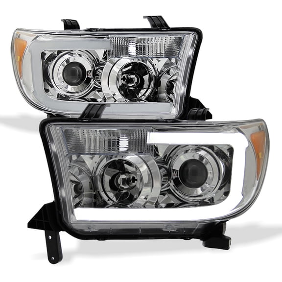 For 2007-2013 Toyota Tundra Pickup 08-17 Sequoia LED Tube Headlights Headlamps