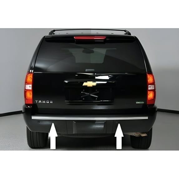 Automotive Authority Chrome Rear Bumper Trim Molding Chevy Tahoe/Suburban, Black