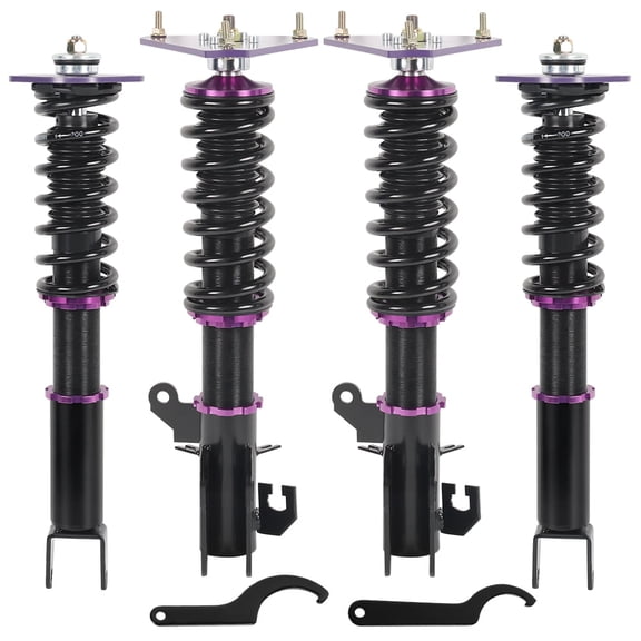 SPEEDWOW Coilovers Kits for 2007-2014 Nissan Altima Maxima, 24 Levels Damper Adjustable Coilovers Suspension Kit Shock Absorbers Struts Coilover Lowering Kit