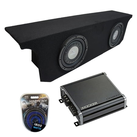 2007-2018 Jeep Wrangler JK Unlimited Harmony F124 Dual 12" Sub Box & CXA8001 Amp