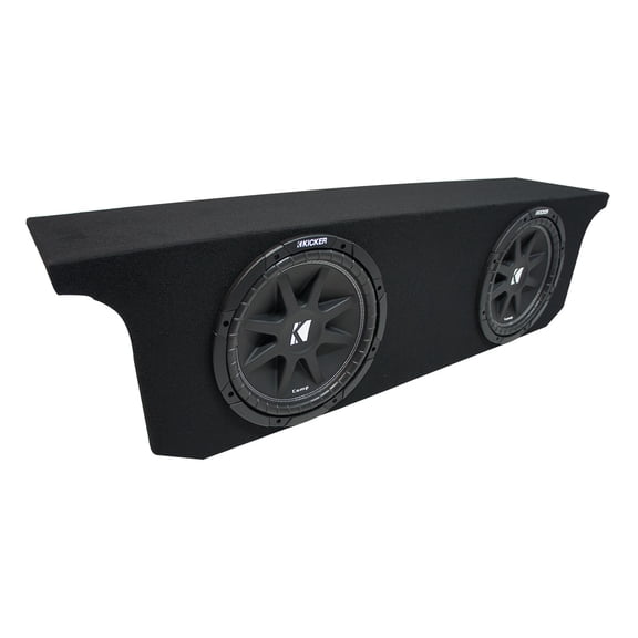2007-2018 Jeep Wrangler JK Unlimited Kicker Comp C12 Dual 12" Sub Box 2 Ohm