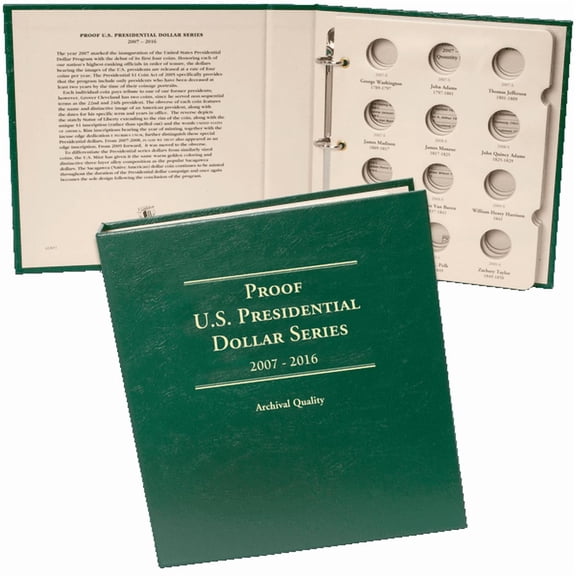 2007-2016 Presidential Dollar Proof Album