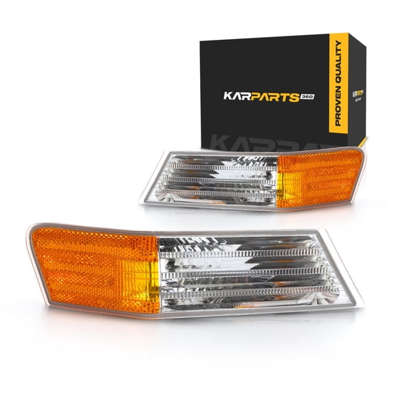 For 2007-2017 Jeep Patriot Pair Driver and Passenger Side Turn Signal Light Lens and Housing Only CAPA Certified CH2526102 CH2527102 - Replaces 68004181AC 68004180AC