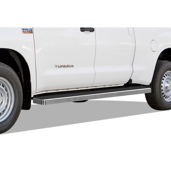 2007-2018 Chevy/GMC Silverado/Sierra 1500 Extended Cab/Double Cab 8ft Bed/GMC Silverado(Incl. Diesel models with DEF tanks) 6061 Aircraft Aluminum Black finishing iStep W2W 5 Inch sidestep
