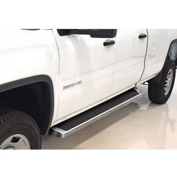 2007-2018 Chevy Silverado/ GMC Sierra 1500 Crew Cab\ 2007-2019 2500/3500 HD Crew Cab (Not For 07 Classic Model) Polish Finish 6 Inch iRunning Board Door to Door Side Bar Side Step Running Board