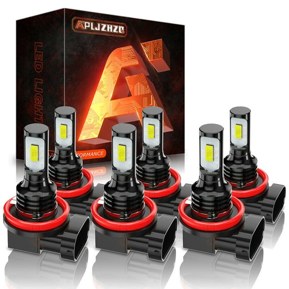 2007-2018 Fits Nissan Altima White LED Headlight High Low + Fog light bulbs Plug and Play