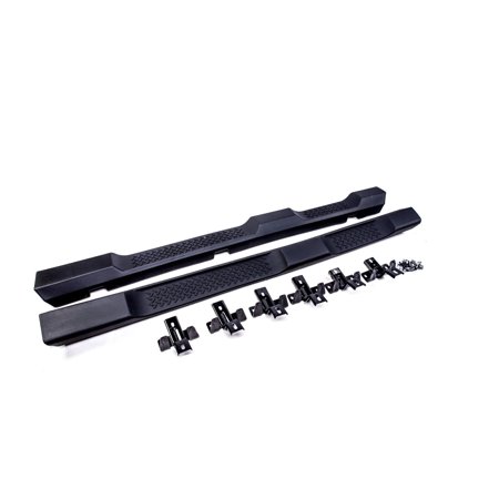 2007-2018 Jeep Wrangler JK 4 Door Running Boards Side Steps Nerf Bars Black