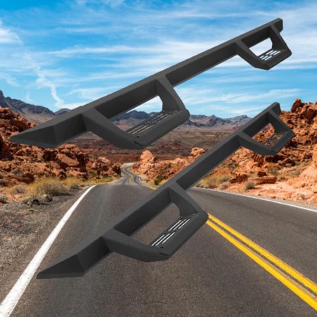 2007-2018 Silverado/Sierra 1500 Crew Cab Running Board Nerf Bar Side Step Black