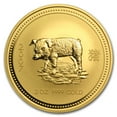 thumbnail image 1 of 2007 Australia 2 oz Gold Lunar Pig BU (Series I), 1 of 2