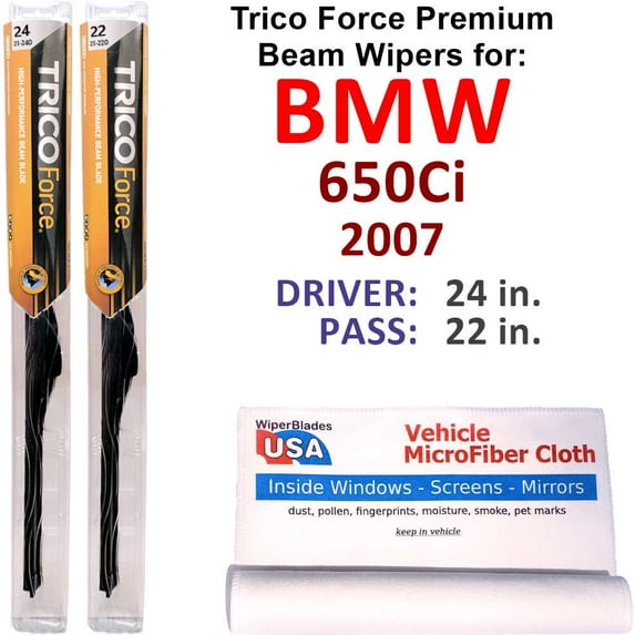 2007 BMW 650Ci Performance Beam Wipers (Set of 2)