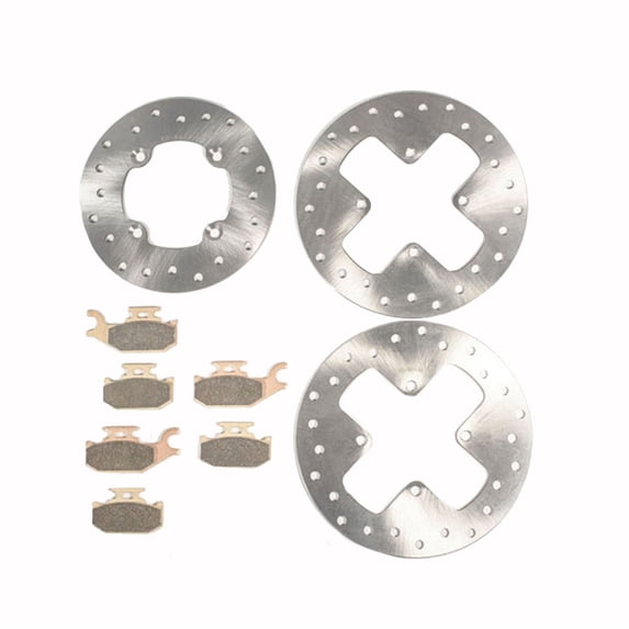 2007 Can-Am Outlander Max 400 Front & Rear Brake Rotors Disc and Brake Pads