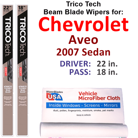 2007 Chevrolet Aveo Beam Blade Wipers (Set of 2)
