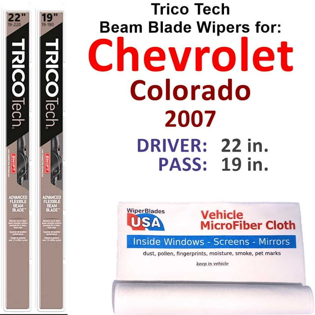 2007 Chevrolet Colorado Beam Blade Wipers (Set of 2)