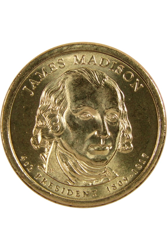 2007 D James Madison Presidential Dollar BU Uncirculated $1 Coin