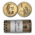 thumbnail image 1 of 2007-D John Adams 25-Coin Presidential Dollar Roll, 1 of 3