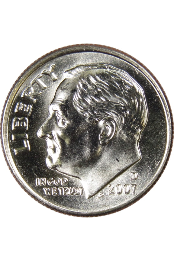 2007 D Roosevelt Dime BU Uncirculated Mint State 10c US Coin Collectible