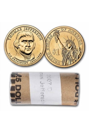 2007-D Thomas Jefferson 25-Coin Presidential Dollar Roll