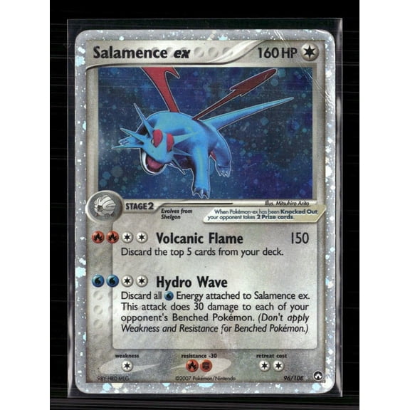 2007 EX Dragon Frontiers Salamence EX Holo Rare #96/108 English Pokemon Card