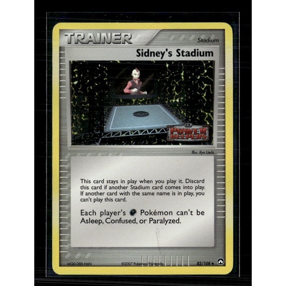 2007 EX Power Keepers Sidney's Stadium Uncommon 82/108 English Lightly Played Pokemon Card
