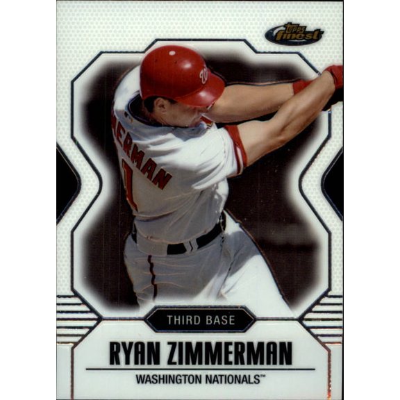 2007 Finest #11 Ryan Zimmerman MLB Baseball Trading Card