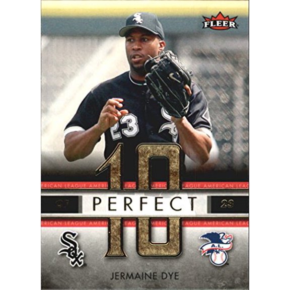 2007 Fleer Perfect 10 #JD Jermaine Dye MLB Baseball Trading Card
