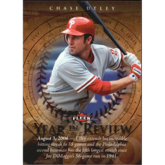 2007 Fleer Year in Review #CU Chase Utley MLB Baseball Trading Card