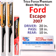 thumbnail image 1 of 2007 Ford Escape Performance Beam Wipers (Set of 3) w/Rear Wiper, 1 of 3