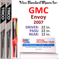 thumbnail image 1 of 2007 GMC Envoy Wiper Blades (Set of 3) w/Rear Wiper, 1 of 3