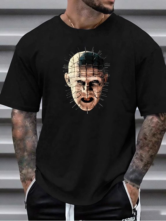 2007 Hellraiser Pinhead Classic Horror Movie Fan Gift Graphic T-Shirt Unisex, for men & women, up to size 5XL