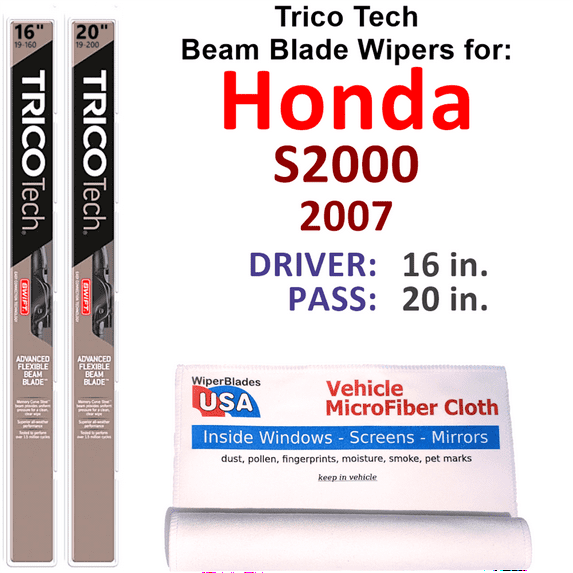 2007 Honda S2000 Beam Blade Wipers (Set of 2)