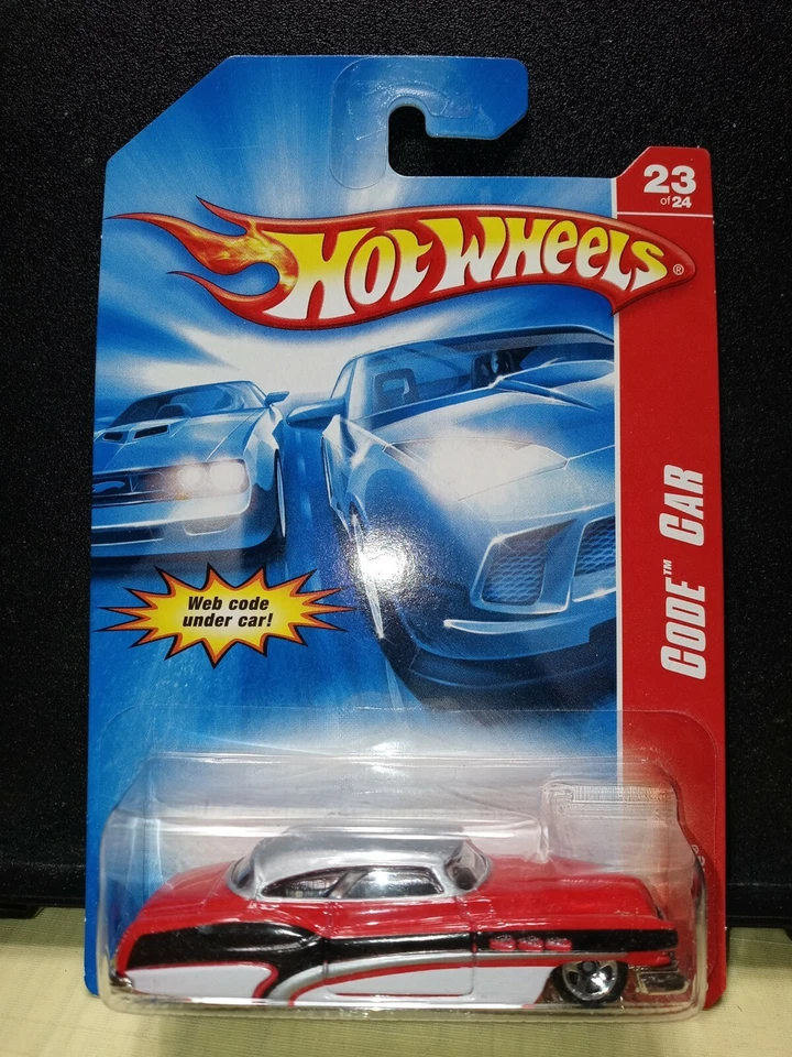 2007 Hot Wheels #107 Code Car 23/24 SO FINE Red Variation w/Chrome 5 Spoke Wheel