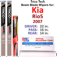 thumbnail image 1 of 2007 Kia Rio5 Beam Blade Wipers (Set of 3) w/Rear Wiper, 1 of 3
