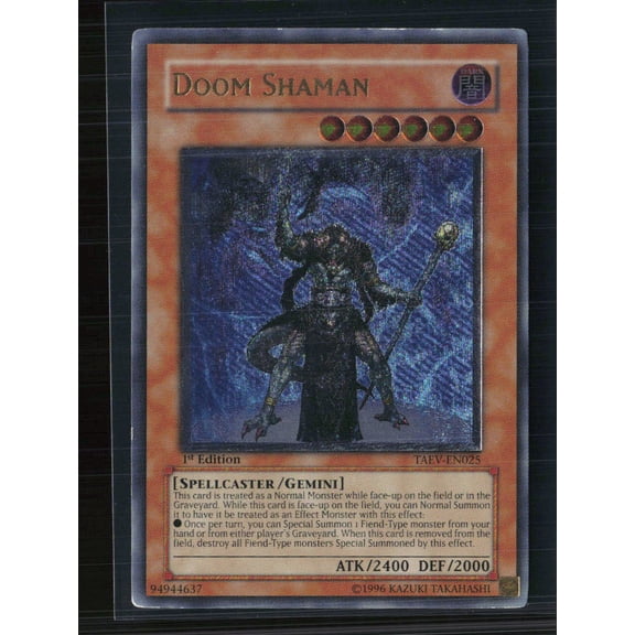 2007 Konami Tactical Evolution Doom Shaman Ultimate Rare 1st Edition