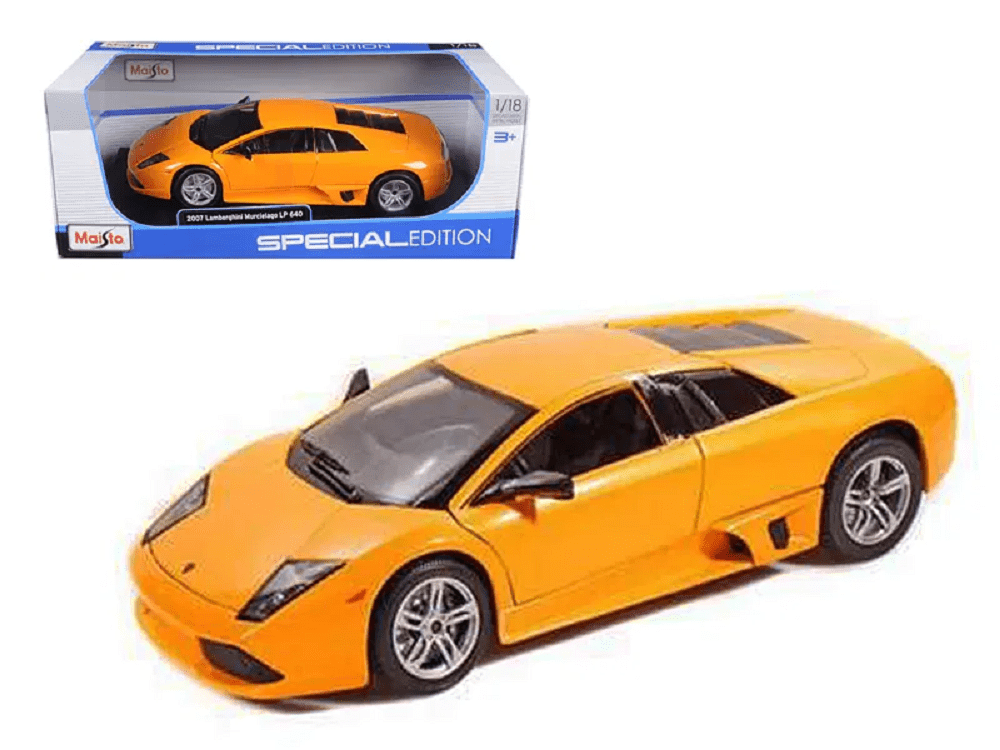 2007 Lamborghini Murcielago LP640 Orange 1/18 Diecast Model