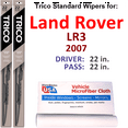 thumbnail image 1 of 2007 Land Rover LR3 Wiper Blades (Set of 2), 1 of 3