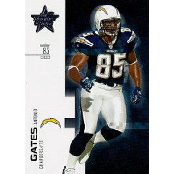 2007 Leaf Rookies and Stars #100 Antonio Gates NFL Football Trading Card