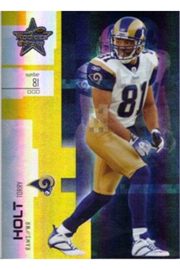 2007 Leaf Rookies and Stars Gold #45 Torry Holt /49 St Louis Rams NFL Football Trading Card