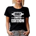 thumbnail image 1 of 2007 Limited Edition - Birth Year or Birthday, Black T-Shirt, Medium, 1 of 5