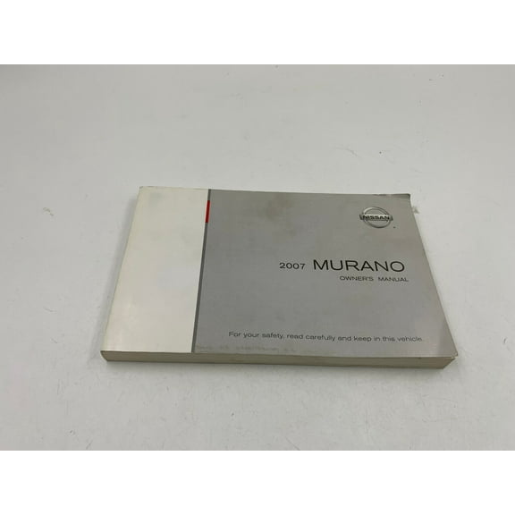 2007 Nissan Murano Owners Manual Handbook OEM L04B34009