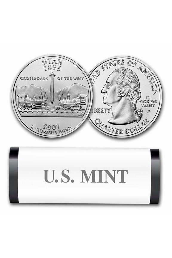 2007-P Utah Statehood Quarter 40-Coin Roll (Mint Wrapped)