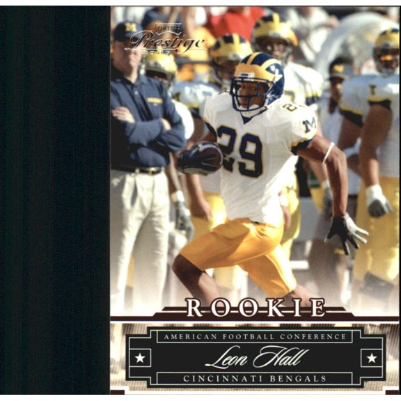 2007 Playoff Prestige #193 Leon Hall RC NFL Football Trading Card