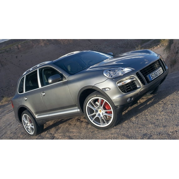 2007 Porsche Cayenne Turbo - 24x36 Inch Glossy Laminated Poster - Stunning Detail and Bold Colors