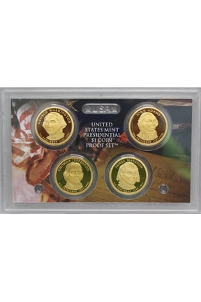 2007 Presidential Dollar Proof Set - 4-Coin Clear Case Set (No Box or COA)