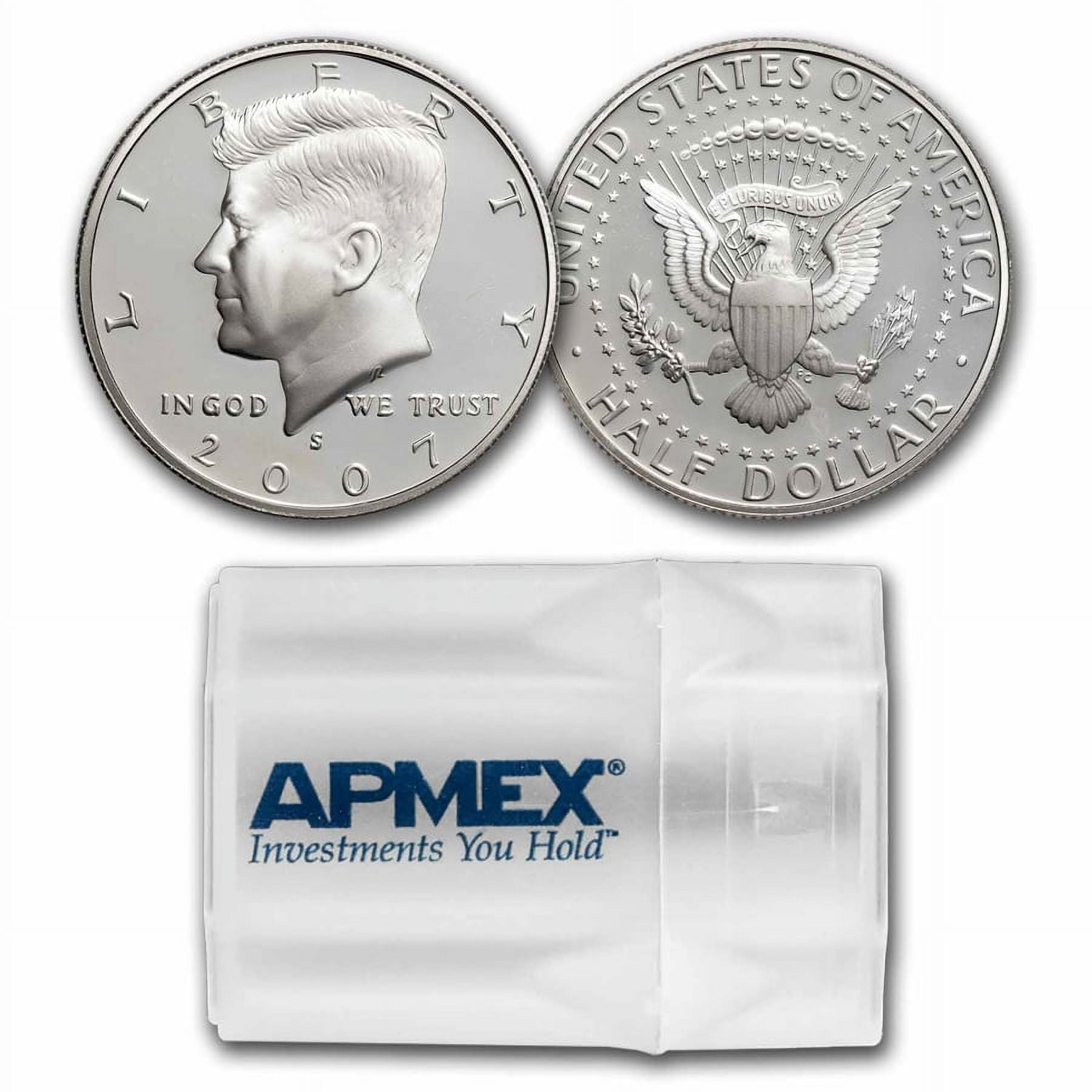 2007-S Silver Kennedy Half Dollar 20-Coin Roll Proof