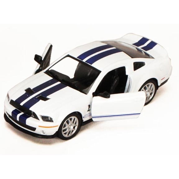 2007 Shelby GT500, White - Kinsmart 5310D - 1/38 scale Diecast Model Toy Car (Brand New, but NOT IN BOX)