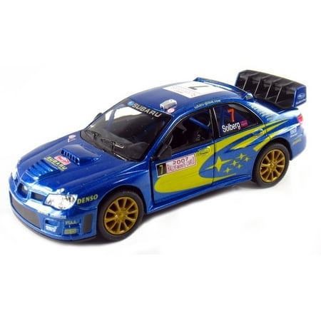 2007 Subaru Impreza WRC Racing 1:36 Scale Diecast Model (Blue) by Kinsmart 5"