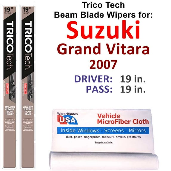 2007 Suzuki Grand Vitara Beam Blade Wipers (Set of 2)
