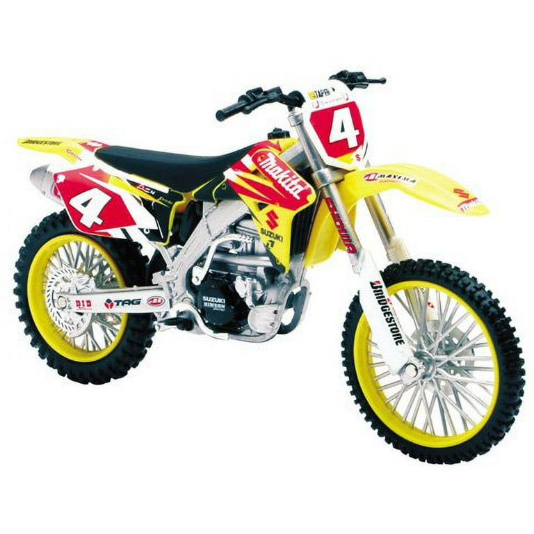 Ricky Carmichael バイク模型 Road Champs MXS Ricky Carmichael Motocross Racer Figure New Open