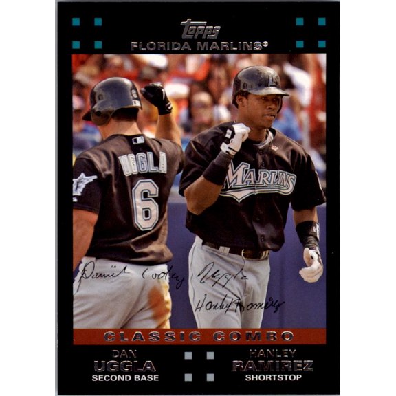 2007 Topps #655 D.Uggla H.Ramirez CC MLB Baseball Trading Card